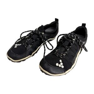 Vivobarefoot Mens Breatho Trail Shoes Hiking Outdoor Black White Size 41 8.5M